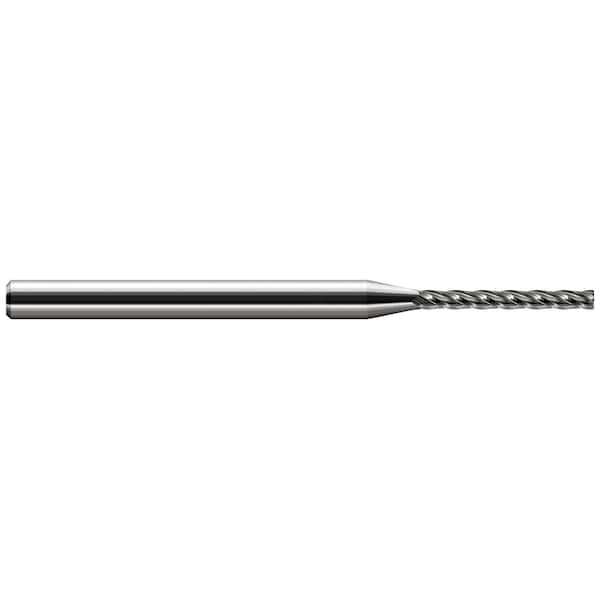 Miniature End Mill - Corner Radius - Long Flute